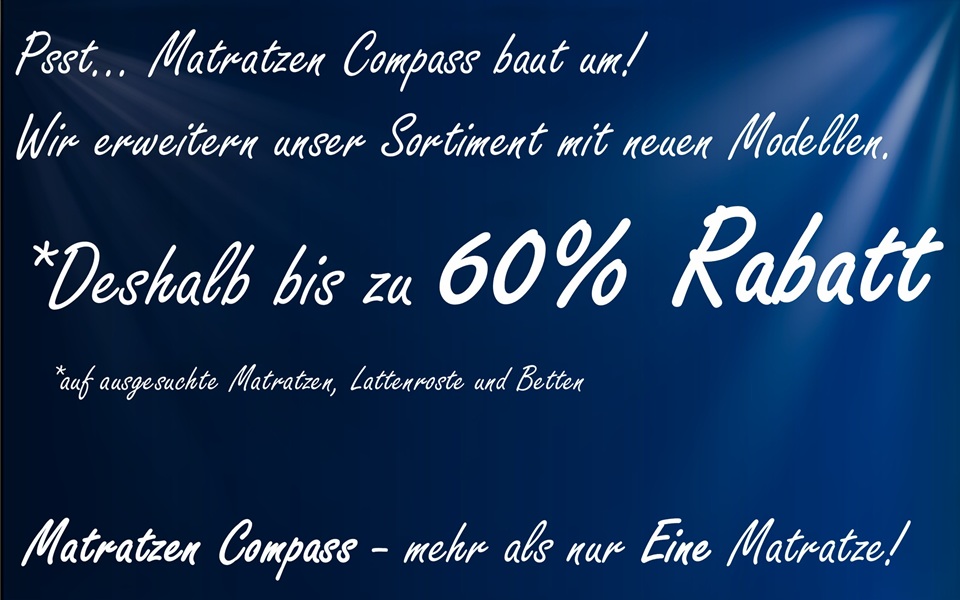 Aktuelle Aktionen und Angebote von Matratzen Compass