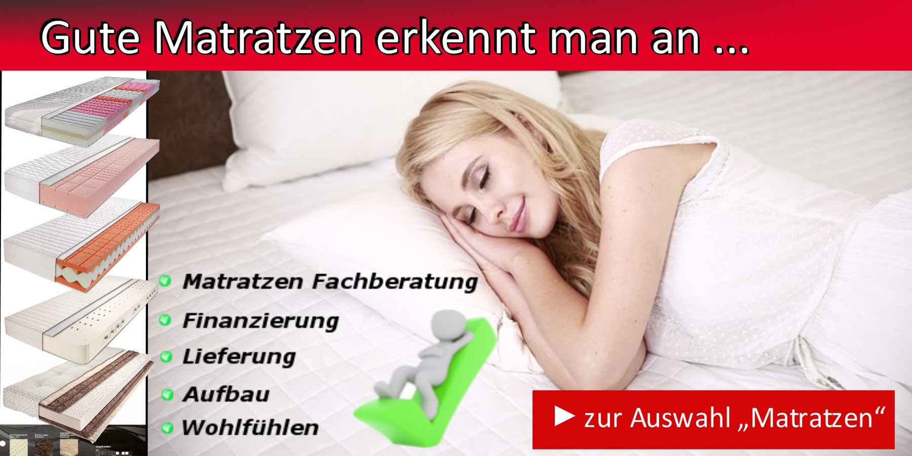 Gute Federkernmatratzen, Gute Kaltschaummatratzen, Gute Boxspringmatratzen, Gute Taschenfederkern von Matratzen Compass
