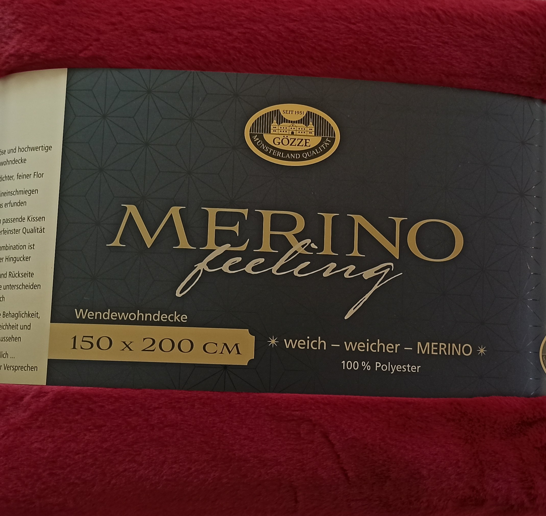 Wendewohndecke Merino 150 x 200 cm