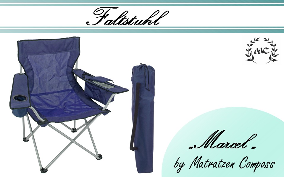 faltstuhl-campingstuhl-strandstuhl-marcel-blau-mit-tragetasche Regiestuhl Marcel Blau mit Tragetasche