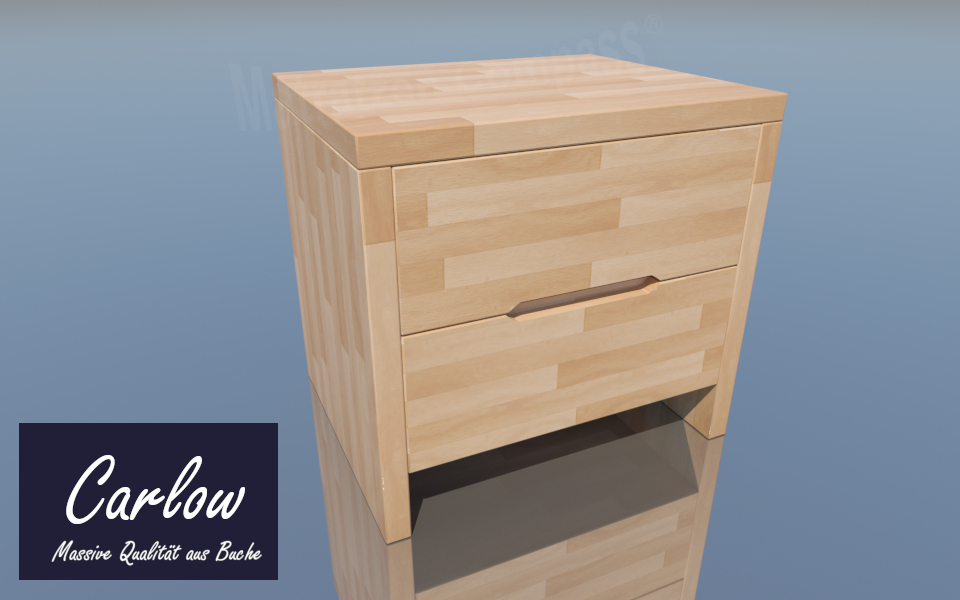 Nachttisch Carlow Buche 48x40x39 - natürlich nachhaltig Nachttisch Carlow Buche 48x40x39 - natürlich nachhaltig