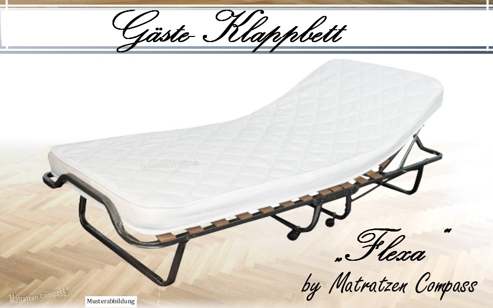 Gaestebett-Gaesteklappbett-Gaestebett-klappbar-Flexa Gästebett Flexa mit Klappautomatik 80 x 200 cm