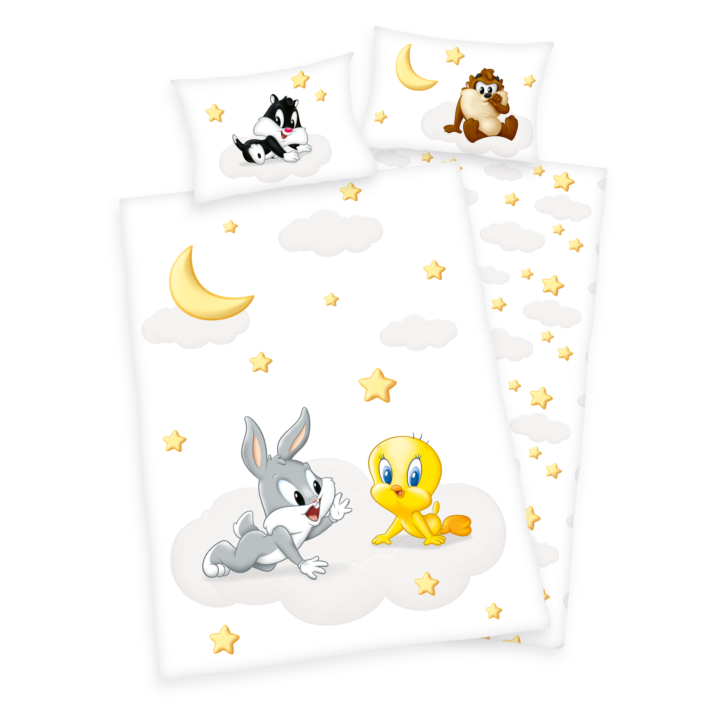 24142-01 Babybettwäsche Looney Tunes 100 x 135 Renforce mit Kissenbezug 40 x 60 cm