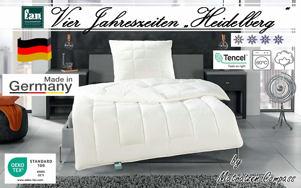 FAN-4-Jahreszeiten-Naturdecke-Tencel-Cellulose-Heidelberg Tencel – Vierjahreszeiten-Steppbett Heidelberg