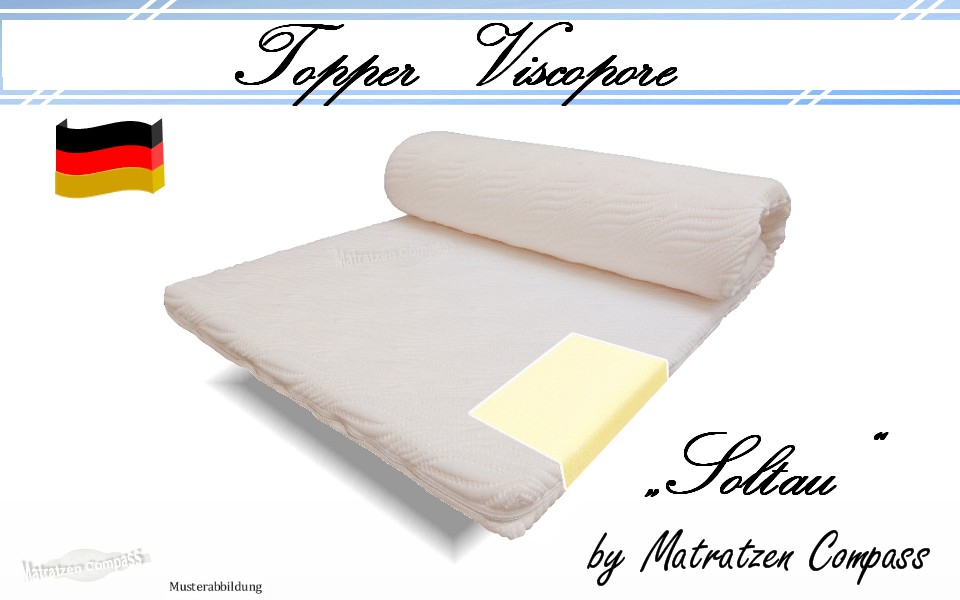 Matratzen-Topper-Viscopore-Soltau Matratzentopper Soltau Max mit  Viscopore - Schaum 6 cm hoch