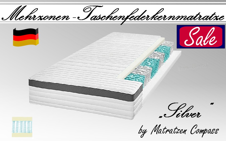 silver-tfk-taschenfederkernmatratze-mit-abnehmbaren-bezug Silver TFK 7 - Zonen Tonnentaschenfederkernmatratze