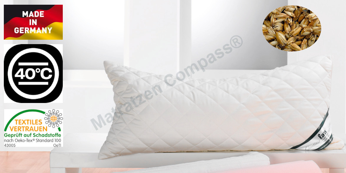 hochwertiges-dinkelkisse-sleep-care-kissen-mit-dinkelkoernern-dinkelfuellung-40-80-cm Dinkel Kopfkissen