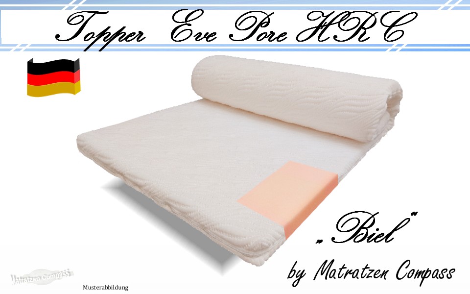 Matratzen-Topper-Eve-Por-HRC-Schaum-Biel Matratzentopper Biel Max Evopore-HRC Schaum 6 cm hoch