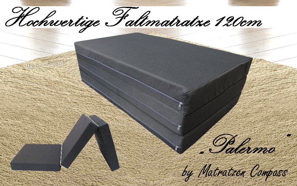 Faltbare Matratze 120x200x7 cm grau Palermo ideal für CITRO N Berlingo