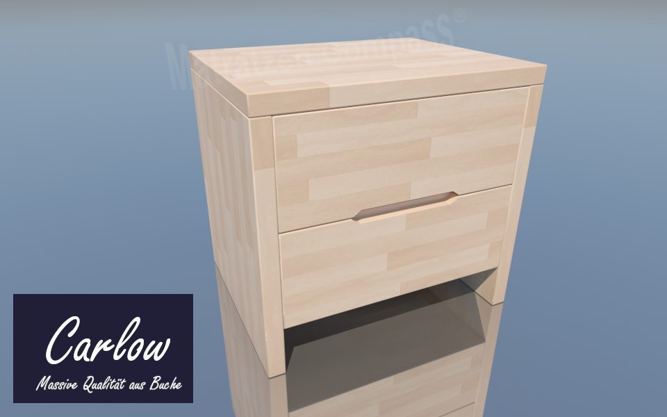 Nachttisch Carlow Buche 48x40x39 - natürlich nachhaltig Nachttisch Carlow Buche 48x40x39 - natürlich nachhaltig