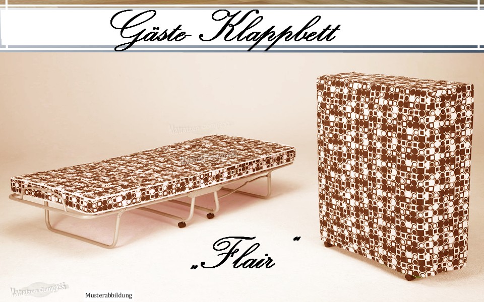 Gaestebett-Gaesteklappbett-Gaestebett-klappbar-Flair Gästebett Flair mit Klappautomatik 90 x 200 cm