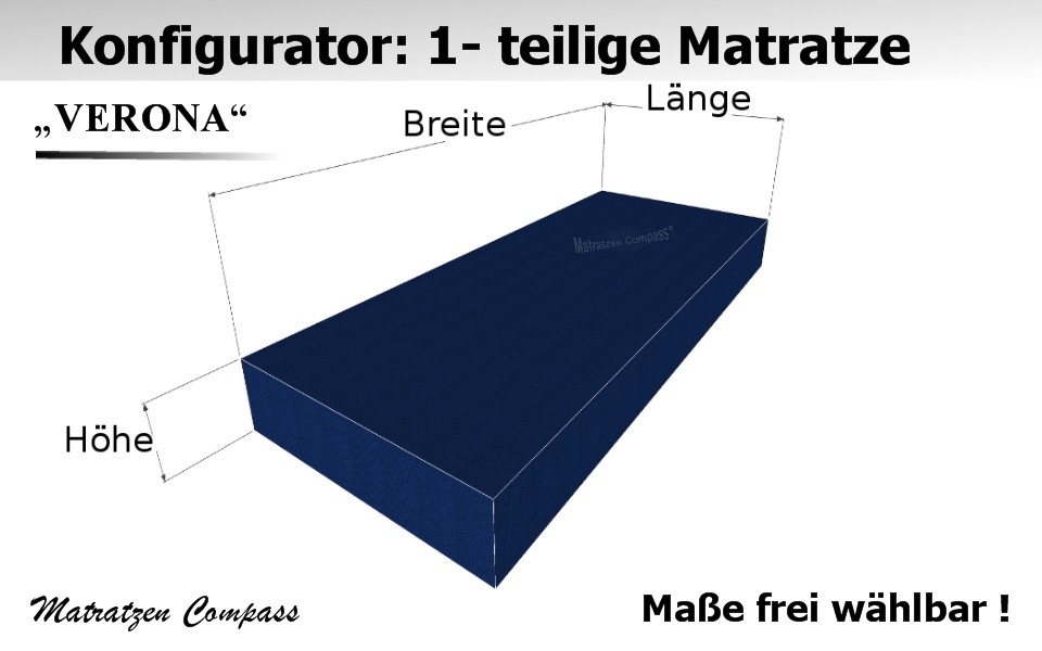 Vorschau-Verona-1-Matratze-Erwachsene-Matratze-individuell-anfertigen-h-rtegrad-matratze-konfigurieren-Matratzen-individuell Verona 1 - Schaumstoff - Matratze nach Maß