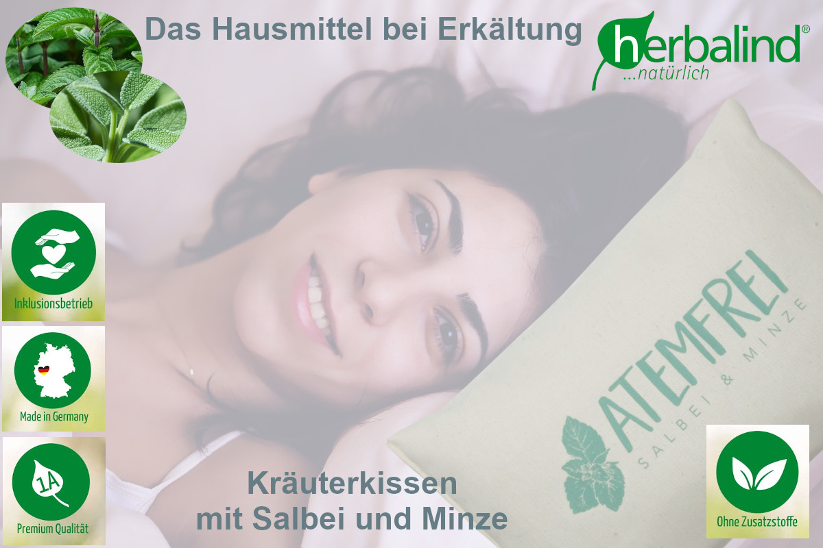 Herbalind Natur - Kräuterkissen Atemfrei 30 x 20 cm