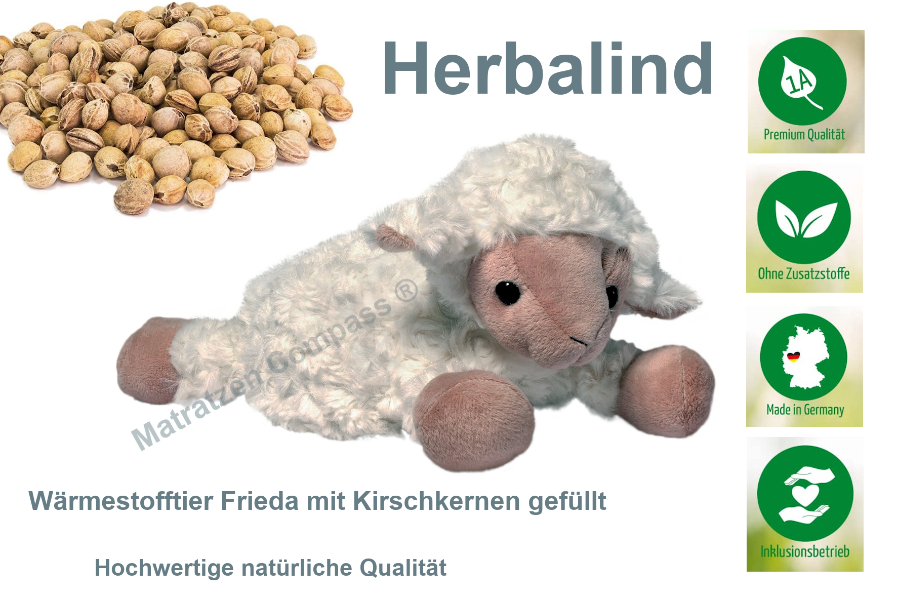 gesundheitskissen-kirschkernkissen-waermekissen-herbalind-schaf-frieda-geschenkidee-fuer-kinder Herbalind Kirschkernkissen Wärmestofftier Schäfchen Frieda