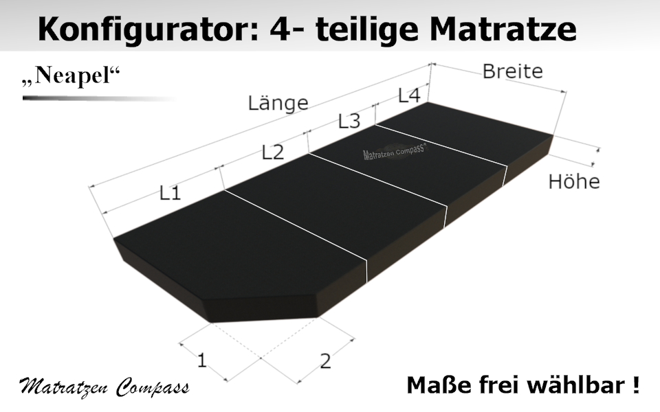 sitzpolster-faltmatratze-4-teilig-klappbar-nach-mass-und-wunsch-angefertigt-neapel-12-klappbare-4-teilige-matratze-als-sonderanfertigung-vorgaben-4-teilige-faltmatratze-3d-ansicht Komfortschaum - Faltmatratze 4- teilig nach Maß - Neapel 12