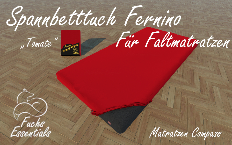sehr-pflegeleichtes-spannlaken-100x200x14-fernino-tomate-ideal-fuer-klappmatratzen Spannbetttuch 100x200x14 Fernino tomate - insbesondere für Faltmatratzen