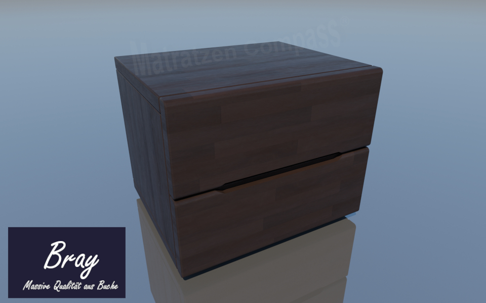 Nachttisch Bray Buche 48x40x39 - Echtholz massiv Nachttisch Bray Buche 48x40x39 - Echtholz massiv