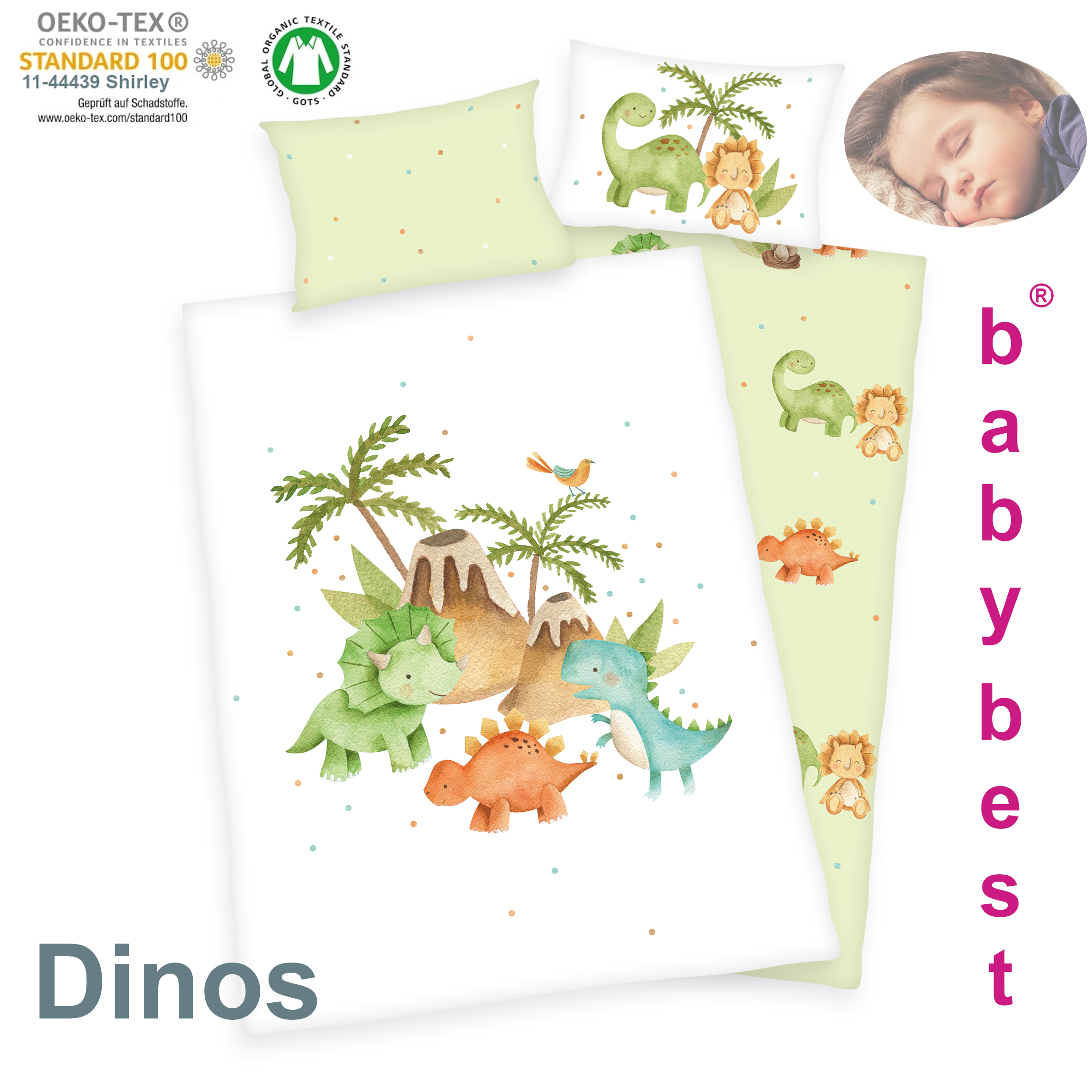 dinosaurier-bettwaesche-baby-wendebettwaesche-dinos-kindebettwaesche-kleinkinder-bettbezug-100-130-cmkwuyOyoFnpUwL Babybettwäsche Dinos 100 x 135 Renforce mit Kissenbezug 40 x 60 cm
