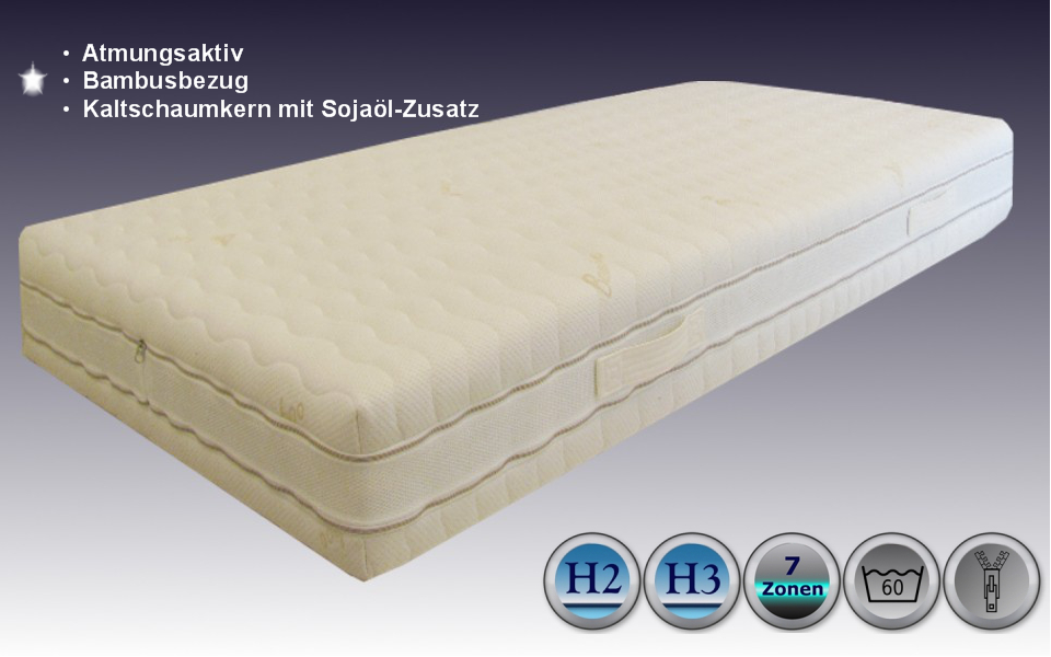 Kaltschaummatratze-Maria Aquatechkaltschaummatratze mit Soja Zusatz Maria