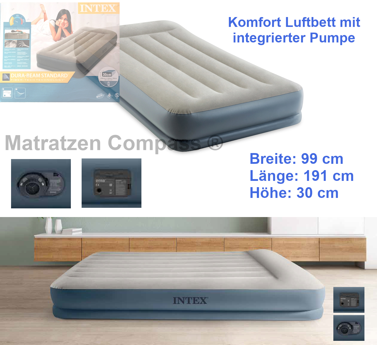 luftbett-mit-integrierter-pumpe-hochwertiges-platzsparendes-gaestebtt-30-cm-hoch-100-200-cm-grosses-luftbettWJ6Y17zAICWrw Luftbett mit integrierter Pumpe DuraBeam und Kopfkissen 99 x 191 x 30 cm