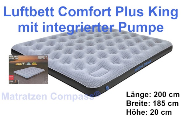 Luftbett Comfort Plus King, 185 cm x 200 cm x 20 cm