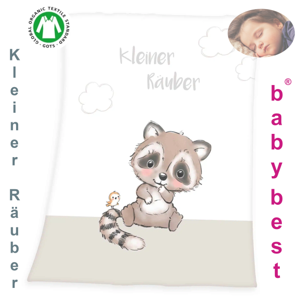 Baby Kuscheldecke Kleiner Räuber 75 x 100 cm